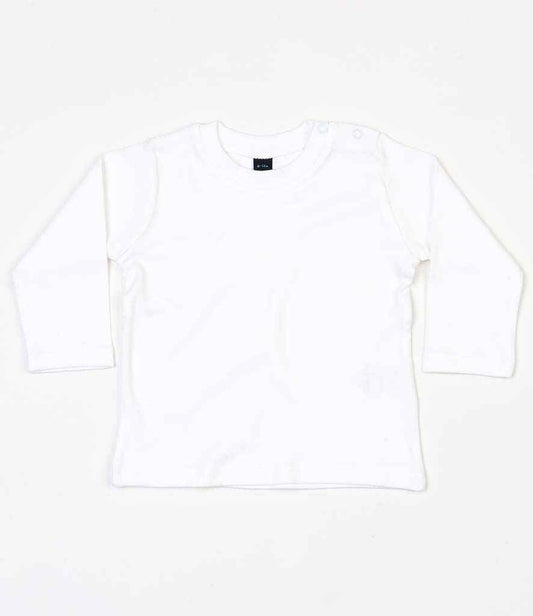 BabyBugz Baby Long Sleeve T-Shirt in White