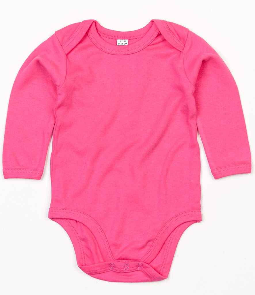 BabyBugz Baby Long Sleeve Bodysuit in Fuchsia