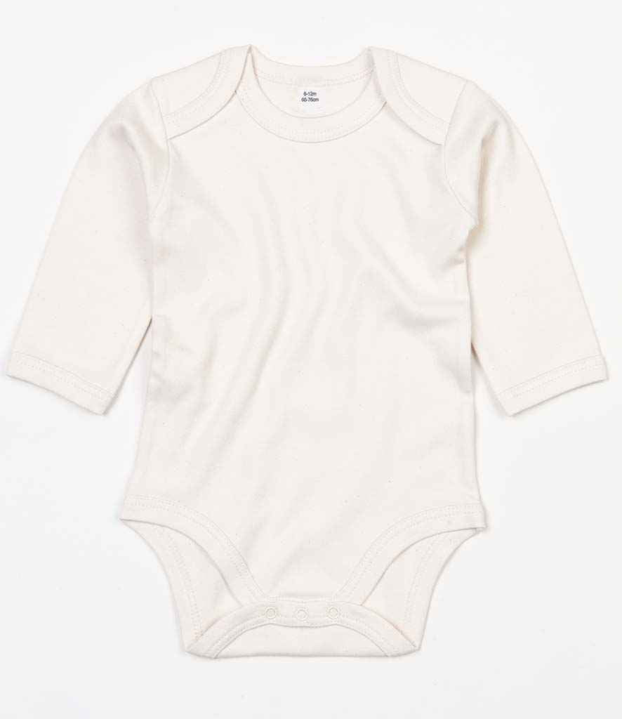 BabyBugz Baby Long Sleeve Bodysuit in Natural