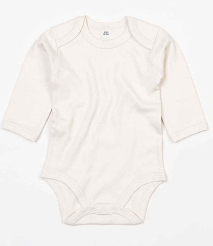 BabyBugz Baby Long Sleeve Bodysuit in Natural