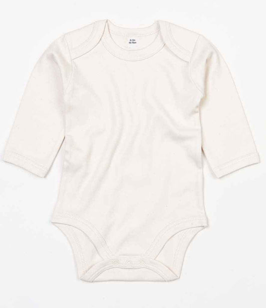 BabyBugz Baby Long Sleeve Bodysuit in Natural