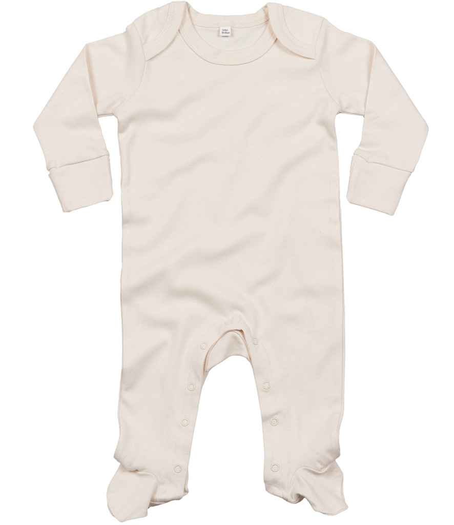 BabyBugz Baby Sleepsuit with Scratch Mitts in Natural