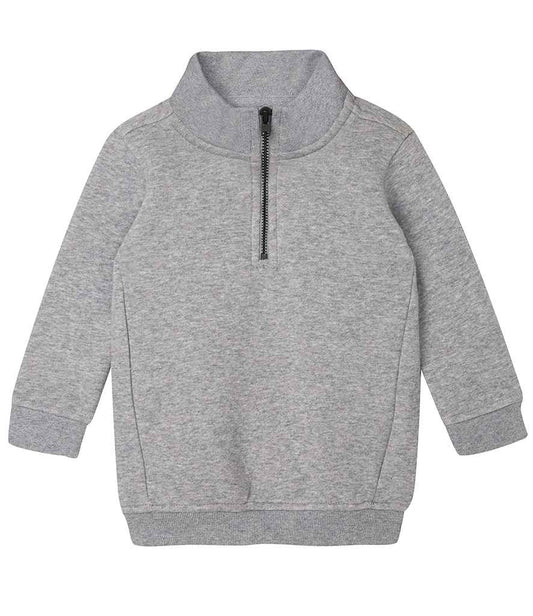 BabyBugz Baby 1/4 Zip Sweatshirt in Heather Marl