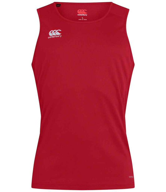 Canterbury Club Dry Singlet in Flag Red