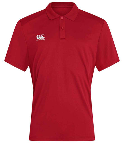Canterbury Club Dry Polo Shirt in Flag Red