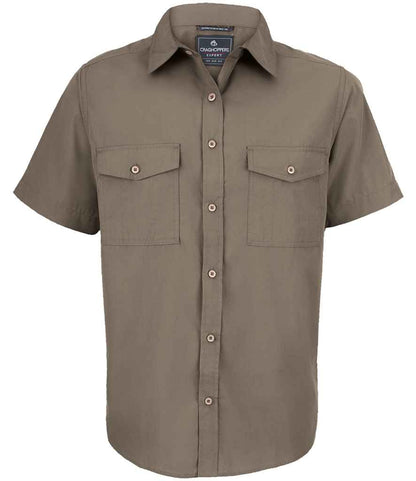 Craghoppers Expert Kiwi Short Sleeve Shirt in Pebble