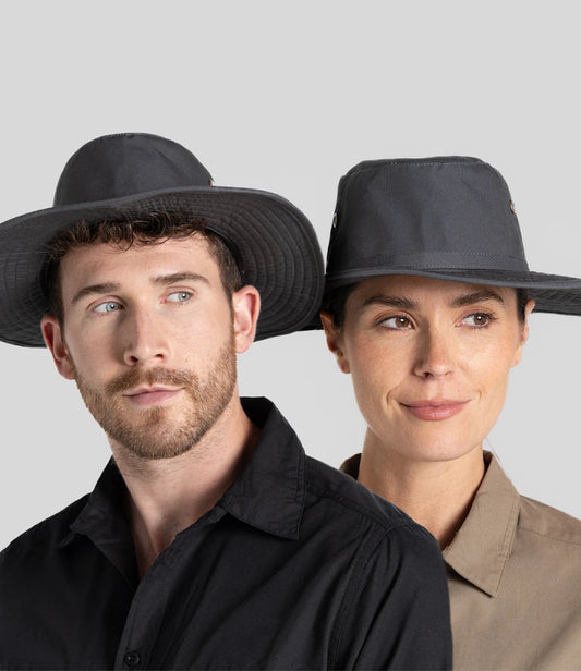 Craghoppers Expert Kiwi Ranger Hat - Carbon Grey - Model