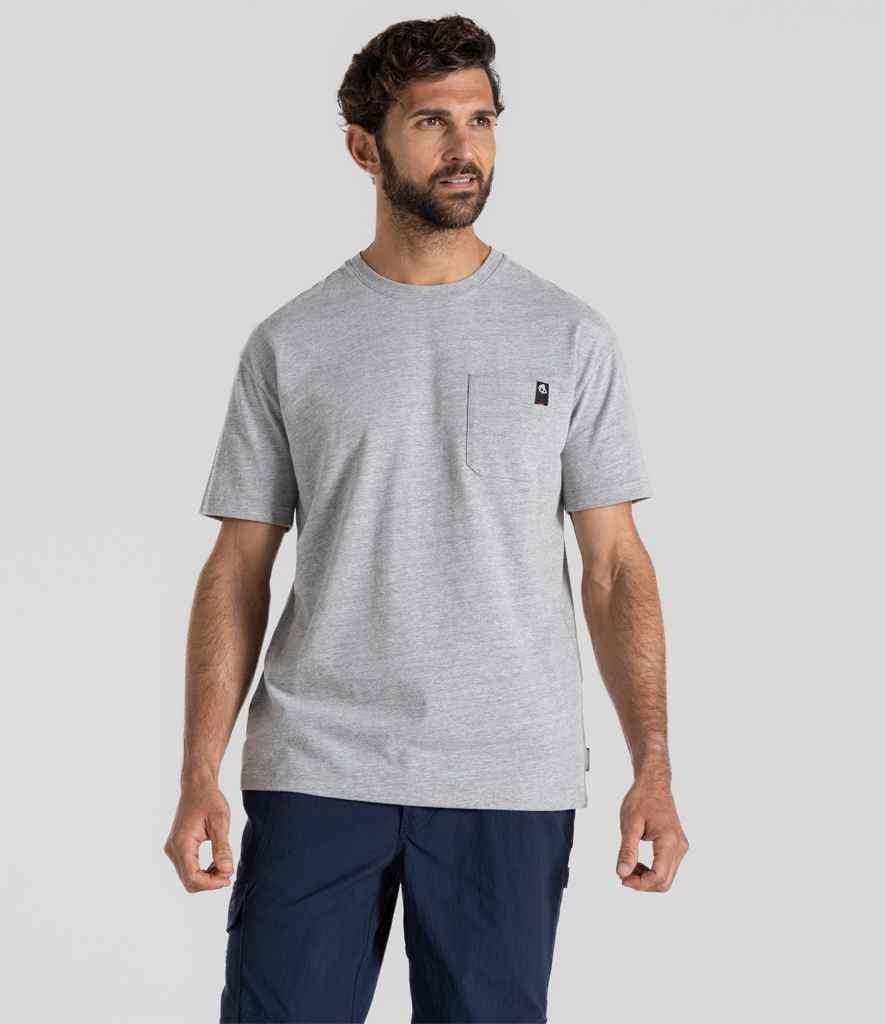Craghoppers Workwear Wakefield Pocket T-Shirt - Soft Grey Marl