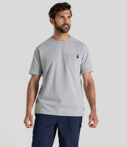 Craghoppers Workwear Wakefield Pocket T-Shirt - Soft Grey Marl