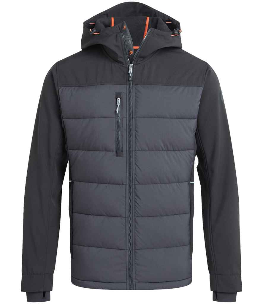 Craghoppers Workwear Castleford Hybrid Jacket in Black/Carbon Grey