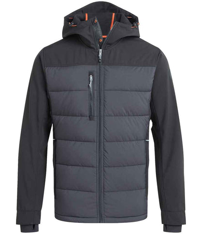 Craghoppers Workwear Castleford Hybrid Jacket in Black/Carbon Grey