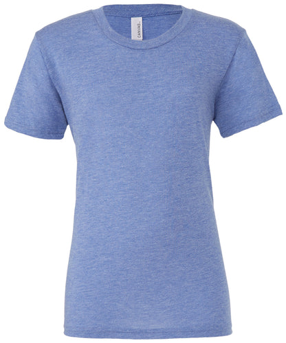Bella+Canvas Unisex triblend crew neck t-shirt Blue Triblend