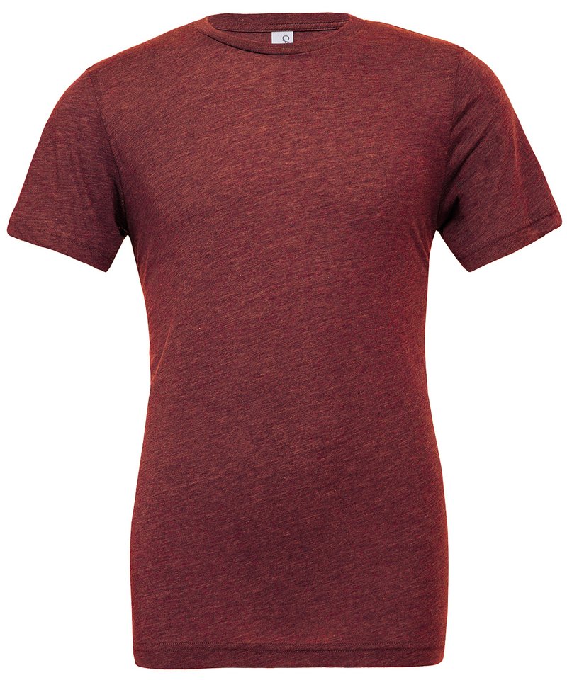 Bella+Canvas Unisex triblend crew neck t-shirt Cardinal Triblend