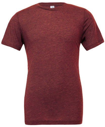 Bella+Canvas Unisex triblend crew neck t-shirt Cardinal Triblend