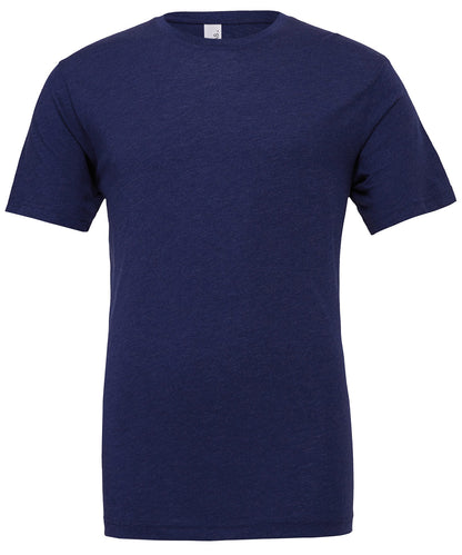 Bella+Canvas Unisex triblend crew neck t-shirt Navy Triblend