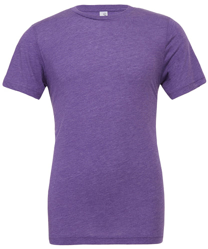 Bella+Canvas Unisex triblend crew neck t-shirt Purple Triblend