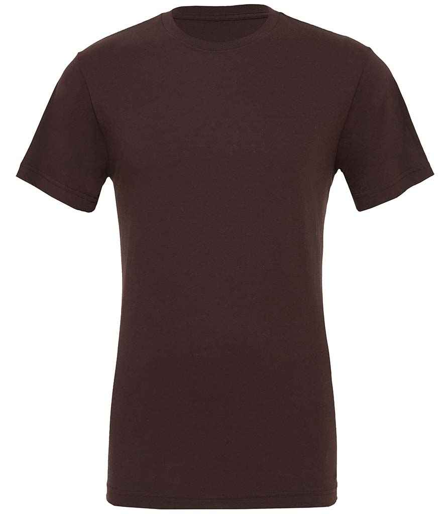 Canvas Unisex Crew Neck T-Shirt in Brown