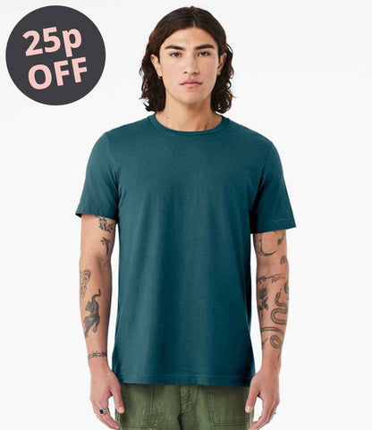 Bella+Canvas Canvas Unisex Crew Neck T-Shirt Deep Teal