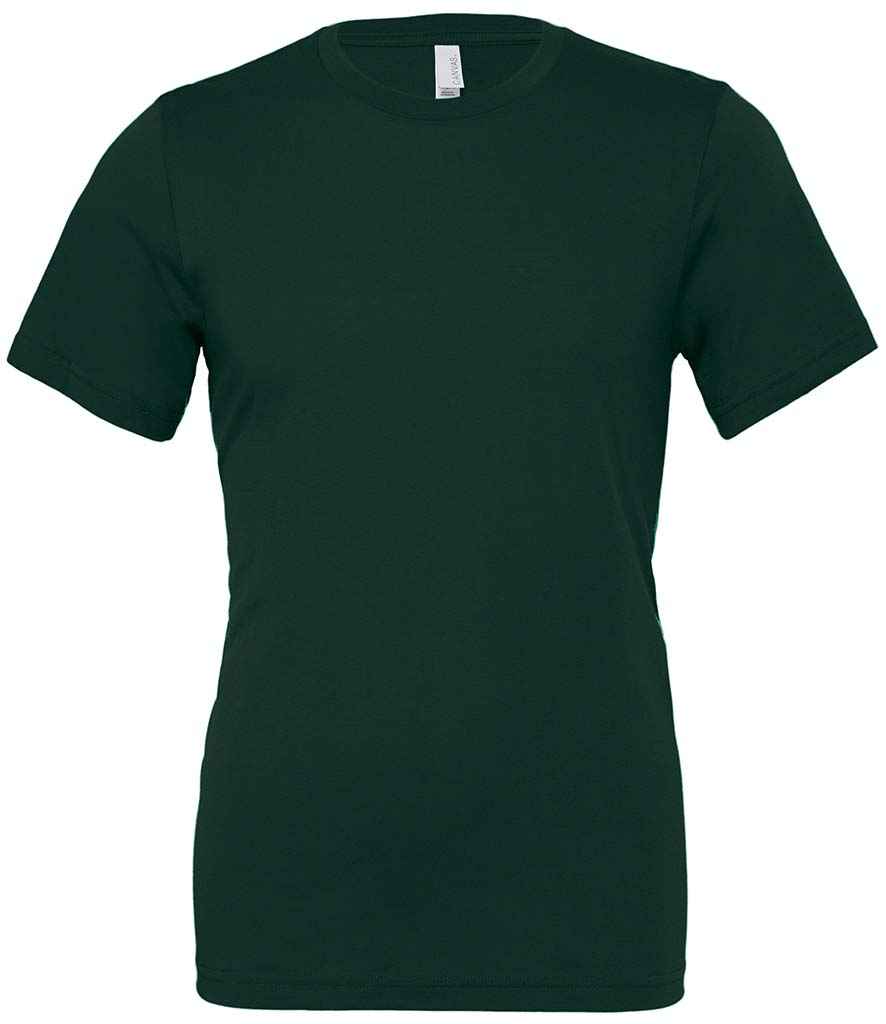 Canvas Unisex Crew Neck T-Shirt in Forest Green