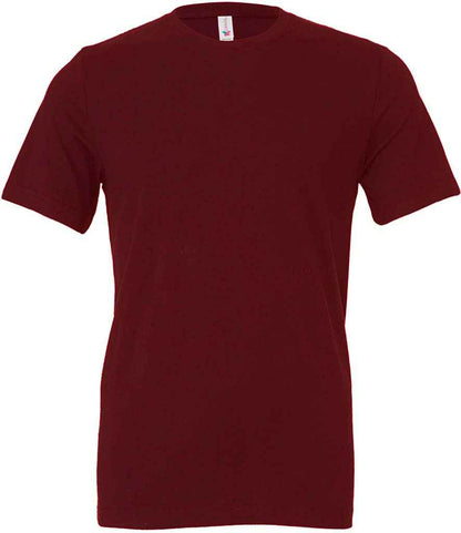 Canvas Unisex Crew Neck T-Shirt in Maroon