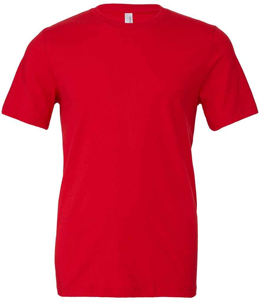 Canvas Unisex Crew Neck T-Shirt in Red
