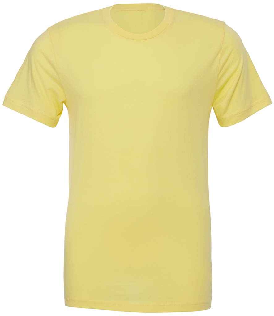 Canvas Unisex Crew Neck T-Shirt in Yellow