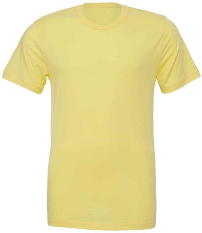 Canvas Unisex Crew Neck T-Shirt in Yellow