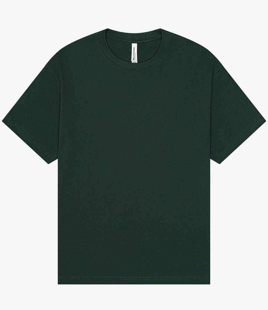 Canvas Unisex Heavyweight Boxy T-Shirt in Forest Green
