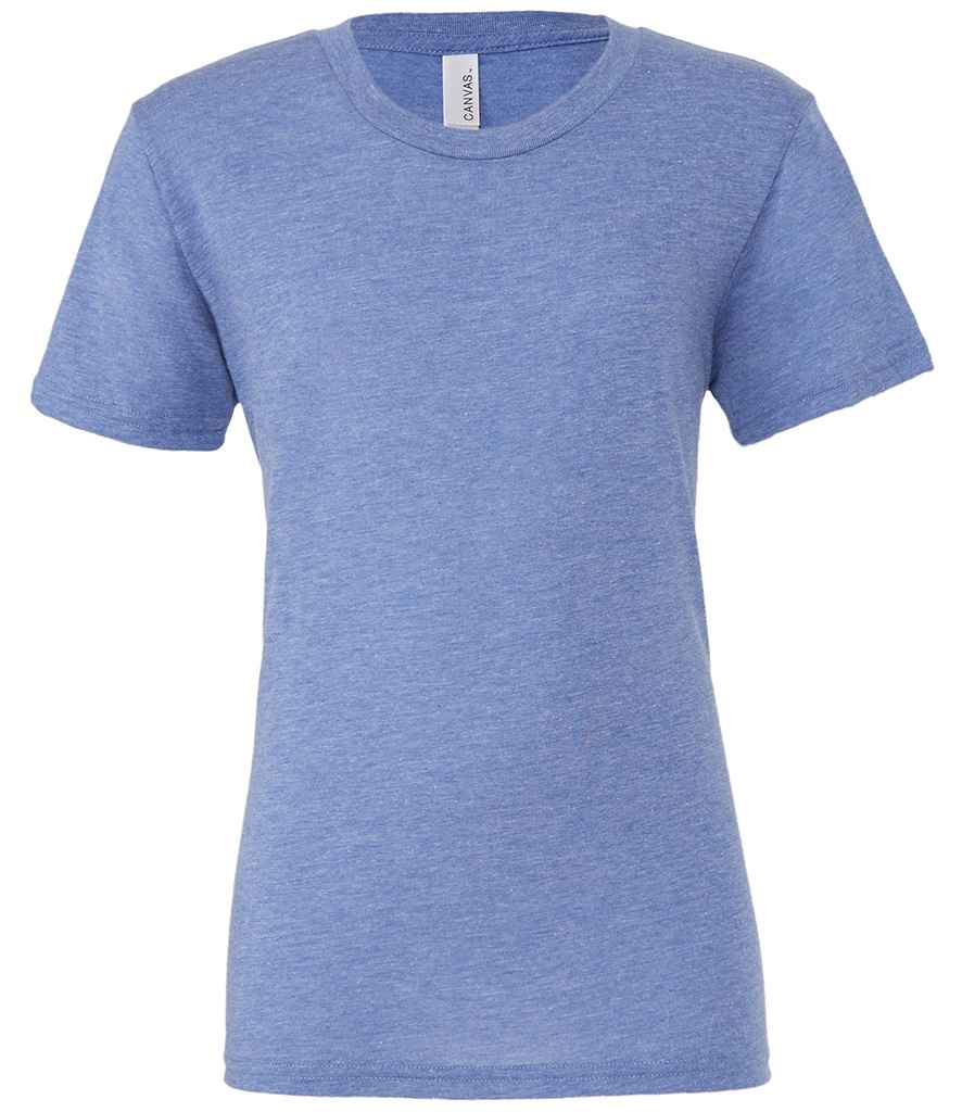 Canvas Unisex Tri-Blend T-Shirt in Blue Tri-Blend