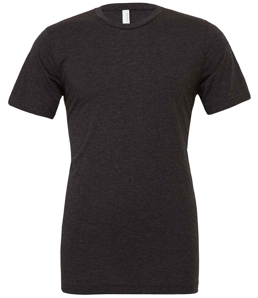 Canvas Unisex Tri-Blend T-Shirt in Charcoal Black Tri-Blend