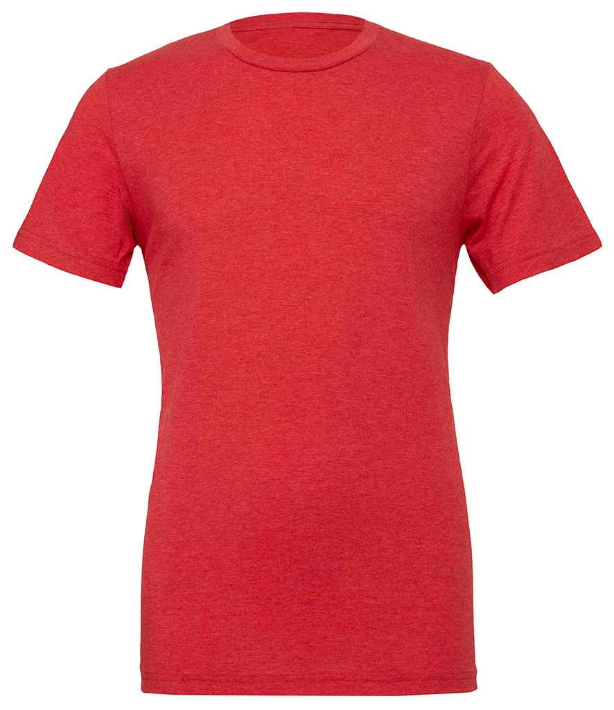 Canvas Unisex Tri-Blend T-Shirt in Light Red Tri-Blend