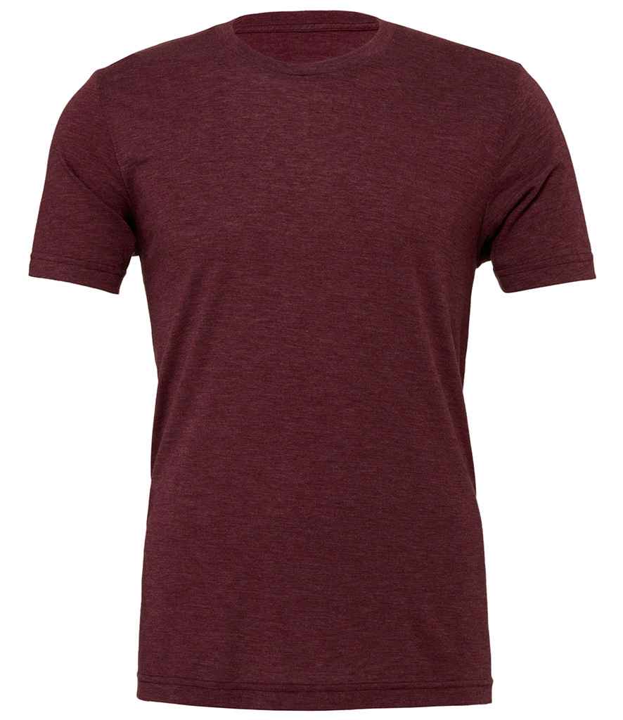 Canvas Unisex Tri-Blend T-Shirt in Maroon Tri-Blend