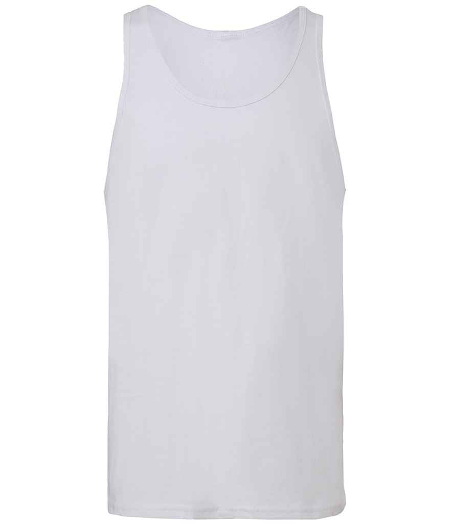 Canvas Unisex Jersey Tank Top in White