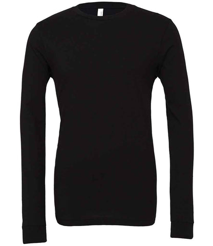 Canvas Unisex Jersey Long Sleeve T-Shirt in Black