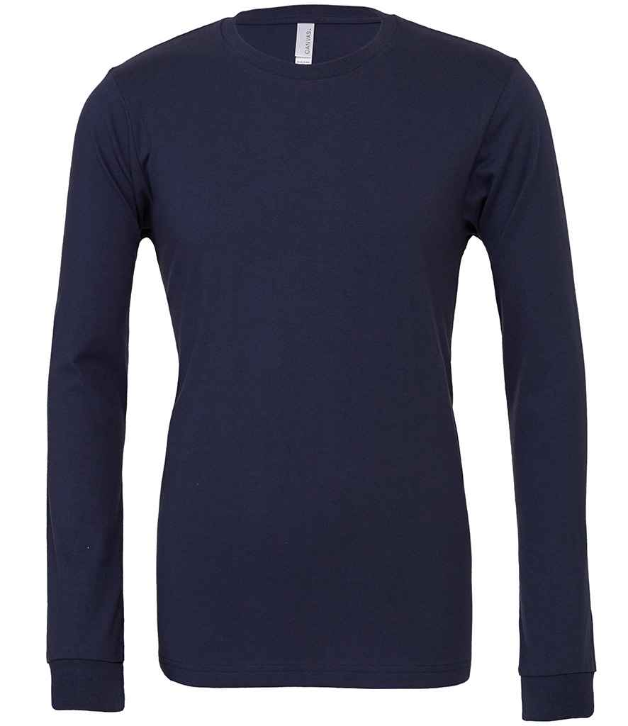 Canvas Unisex Jersey Long Sleeve T-Shirt in Navy