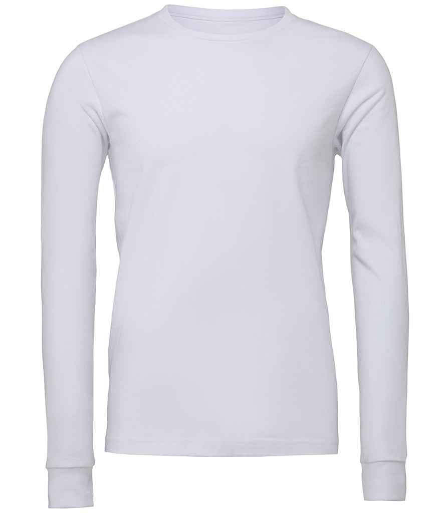 Canvas Unisex Jersey Long Sleeve T-Shirt in White