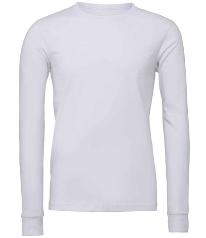 Canvas Unisex Jersey Long Sleeve T-Shirt in White