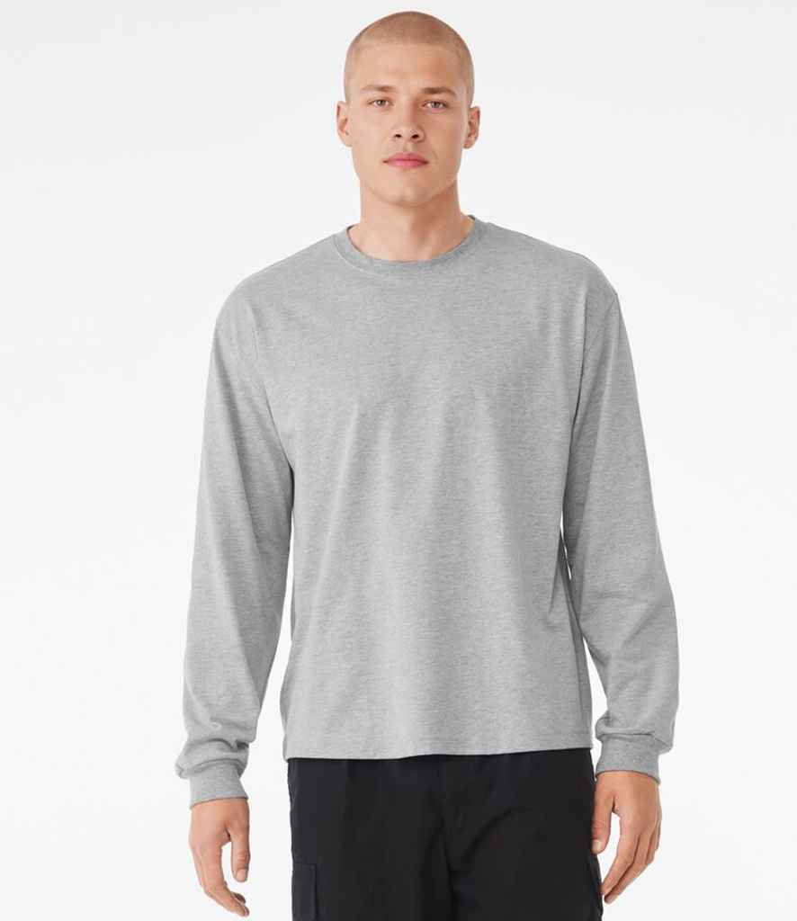 Bella+Canvas Canvas Unisex Heavyweight Long Sleeve Boxy T-Shirt Athletic Heather
