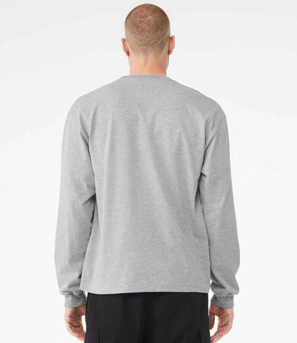 Bella+Canvas Canvas Unisex Heavyweight Long Sleeve Boxy T-Shirt Athletic Heather