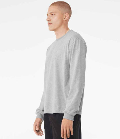 Bella+Canvas Canvas Unisex Heavyweight Long Sleeve Boxy T-Shirt Athletic Heather