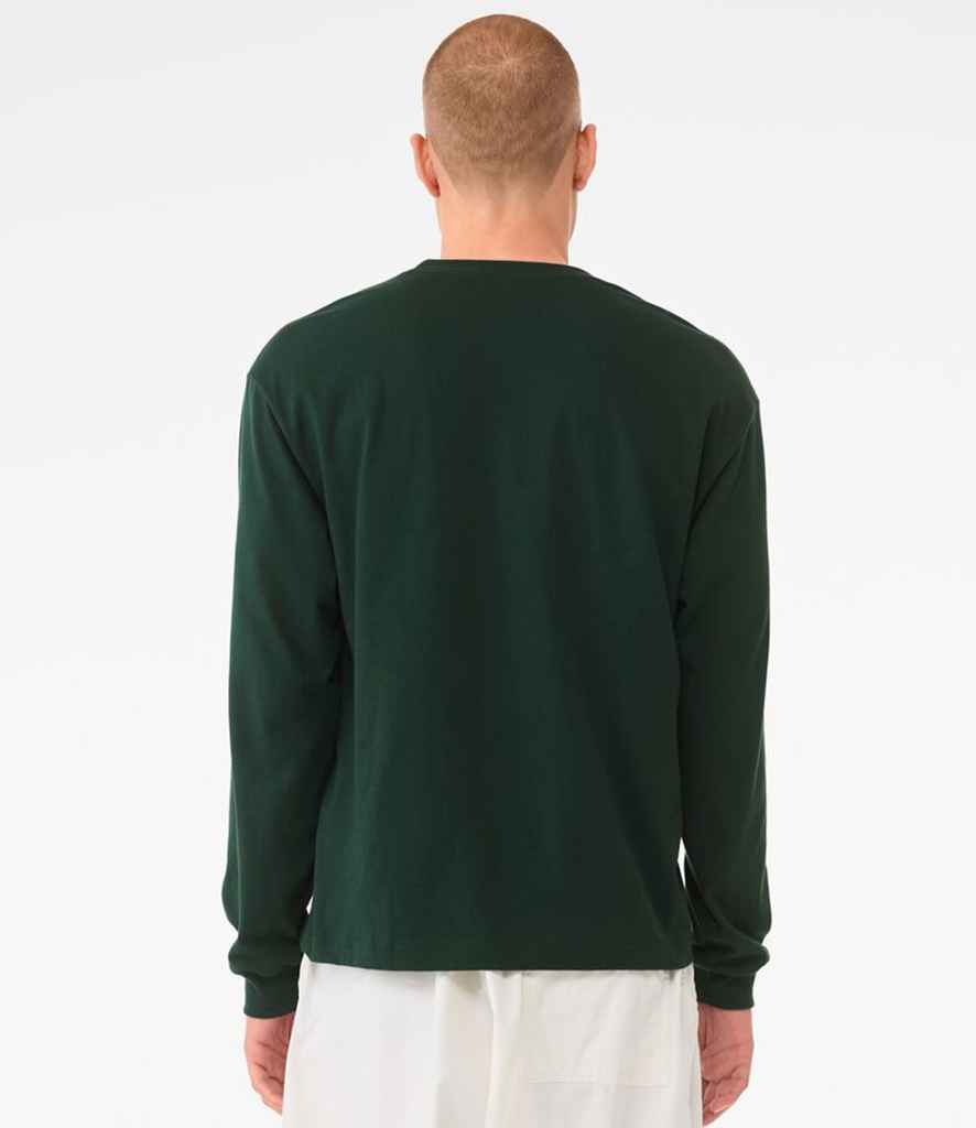 Bella+Canvas Canvas Unisex Heavyweight Long Sleeve Boxy T-Shirt Forest Green