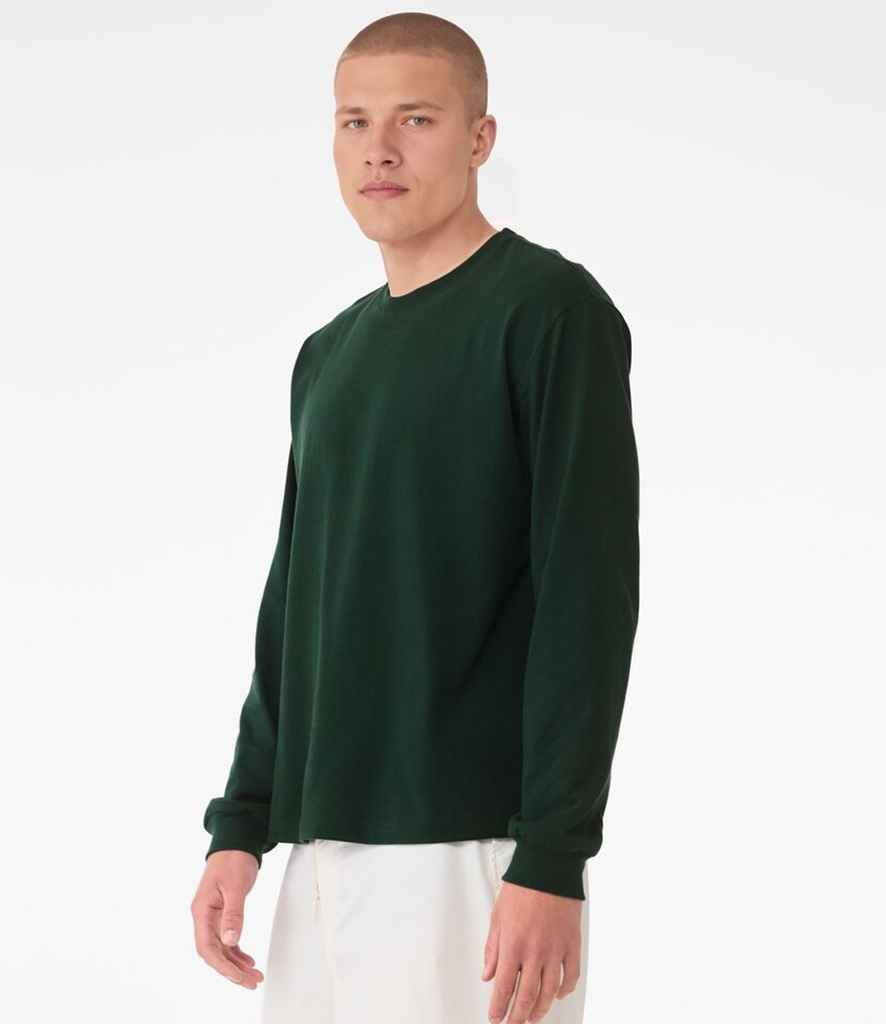Canvas Unisex Heavyweight Long Sleeve Boxy T-Shirt - model image