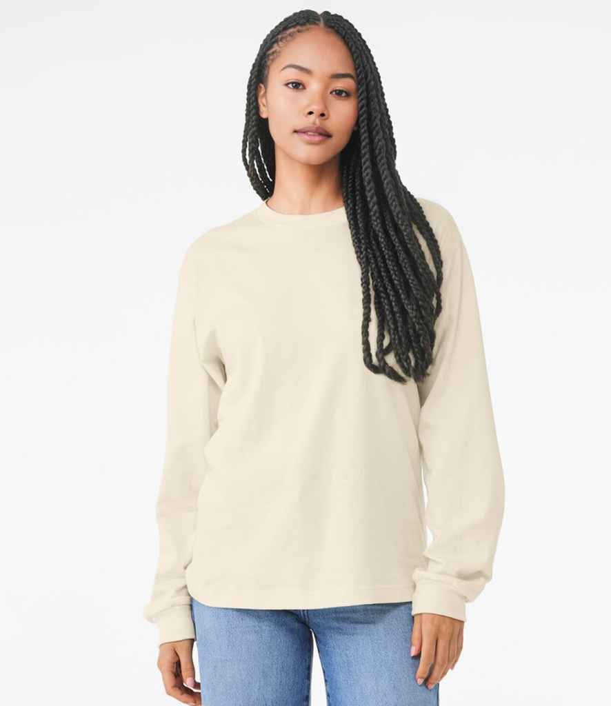 Bella+Canvas Canvas Unisex Heavyweight Long Sleeve Boxy T-Shirt Natural