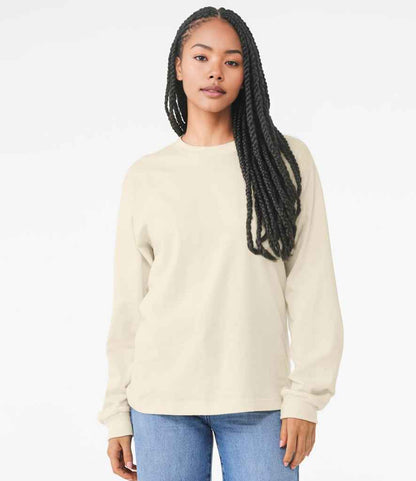 Bella+Canvas Canvas Unisex Heavyweight Long Sleeve Boxy T-Shirt Natural