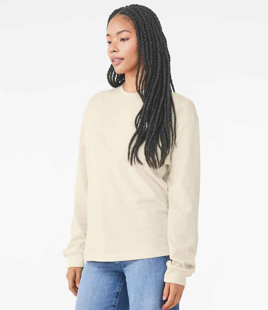 Bella+Canvas Canvas Unisex Heavyweight Long Sleeve Boxy T-Shirt Natural