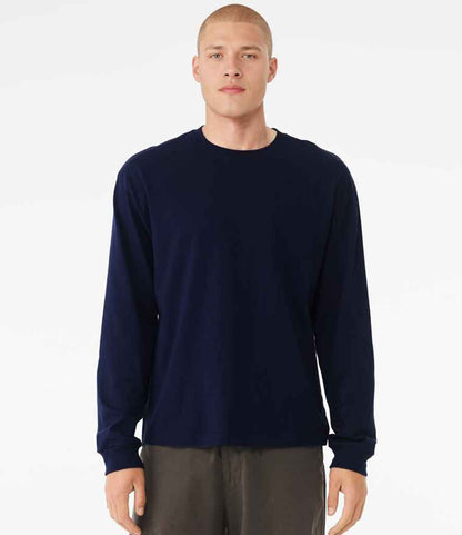 Bella+Canvas Canvas Unisex Heavyweight Long Sleeve Boxy T-Shirt Navy