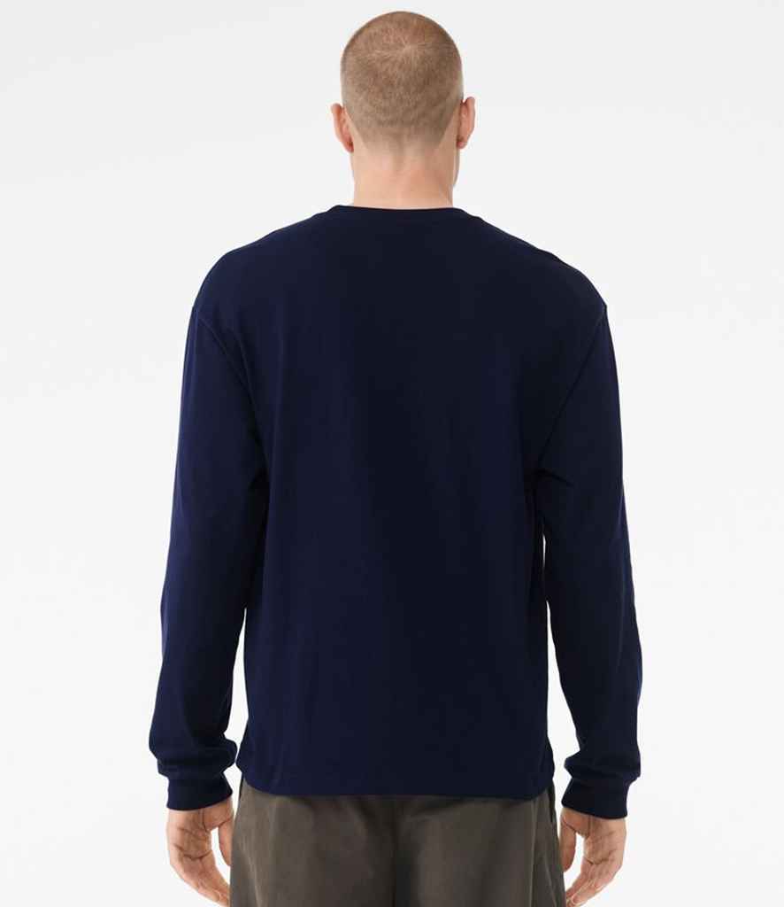 Bella+Canvas Canvas Unisex Heavyweight Long Sleeve Boxy T-Shirt Navy