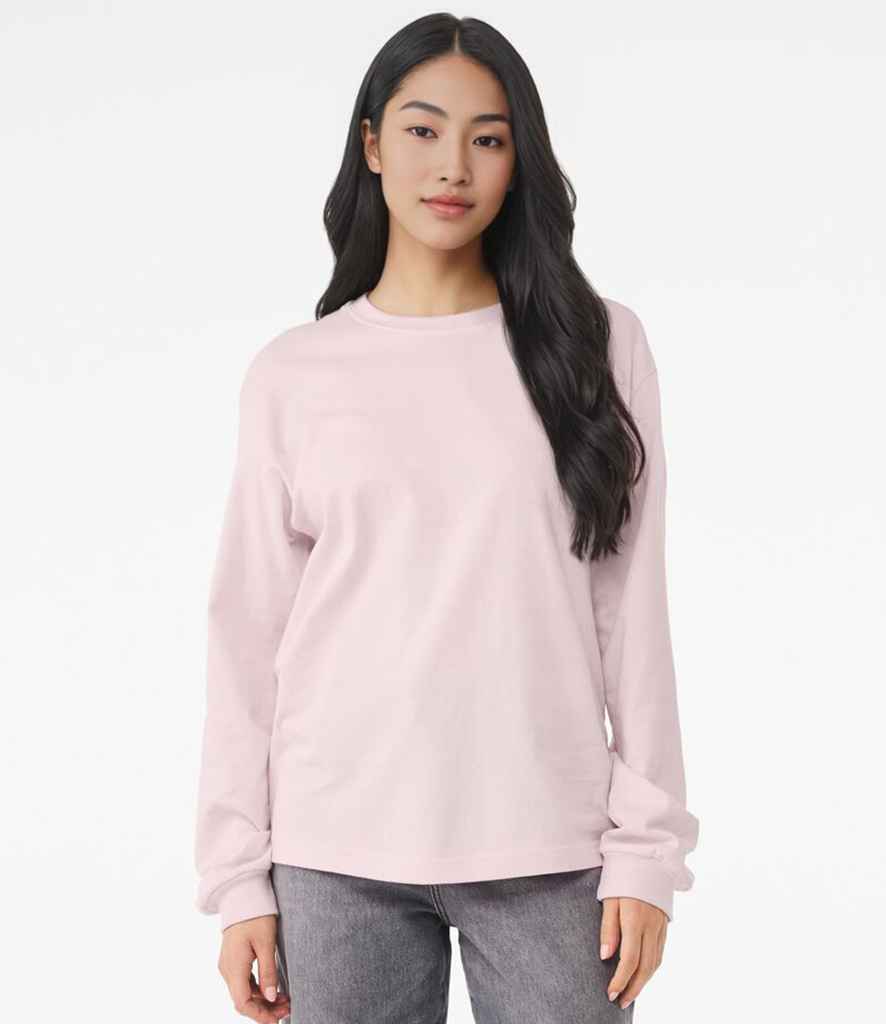Bella+Canvas Canvas Unisex Heavyweight Long Sleeve Boxy T-Shirt Soft Pink