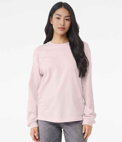 Bella+Canvas Canvas Unisex Heavyweight Long Sleeve Boxy T-Shirt Soft Pink