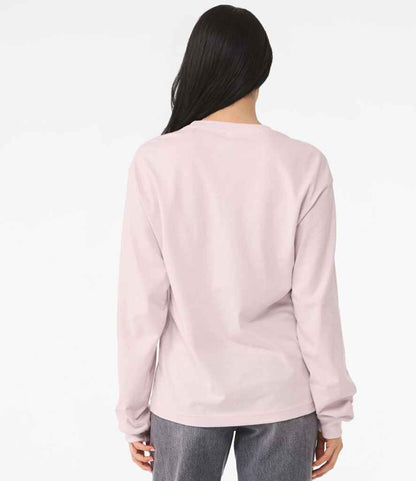 Bella+Canvas Canvas Unisex Heavyweight Long Sleeve Boxy T-Shirt Soft Pink
